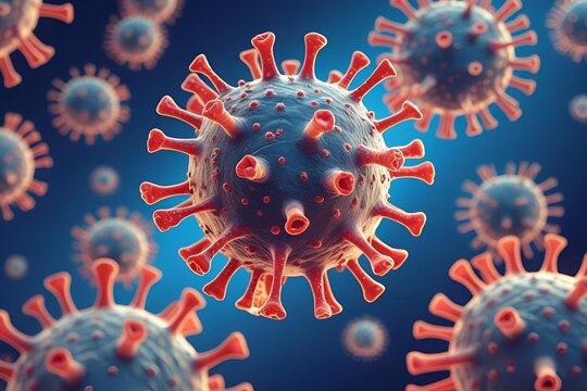 Adeno-associated virus (AAV), 3d illustration