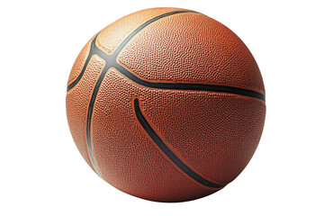 Obraz premium A detailed closeup of a basketball isolated on transparent background