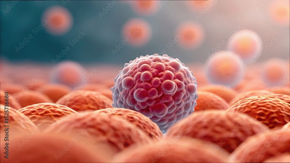 Poster Immune Cells Navigating Boundaries Between Body Tissues in Close-Up