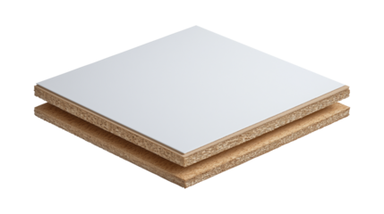 Eco-friendly construction material featuring organic particle core