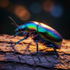 Fototapeta premium Beetle Iridescent Insect