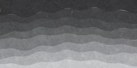Gordijnen シルエット　波　和柄　背景 © J BOY