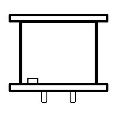 Fototapeta premium Whiteboard icon on white background