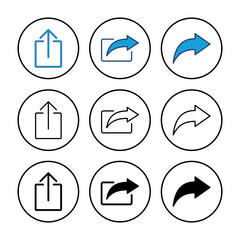 Share icon vector. Sharing vector icon