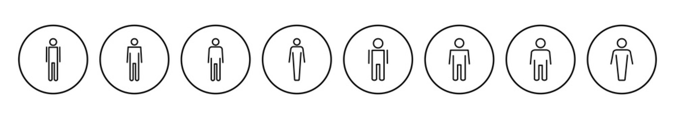 Man icon vector. male icon vector. human symbol