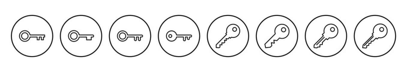 Key icon vector. Key vector icon. Key symbol