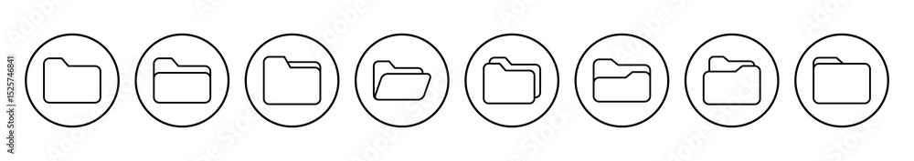 Poster folder icon vector. folder vector icon