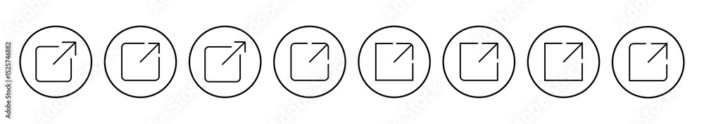 Poster external link icon vector. link icon vector. hyperlink symbol