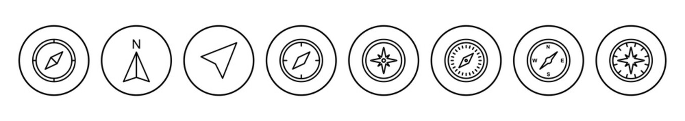 Compass icon vector. arrow compass icon vector