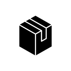 Box icon symbol for apps and websites. box sign and symbol, parcel, package
