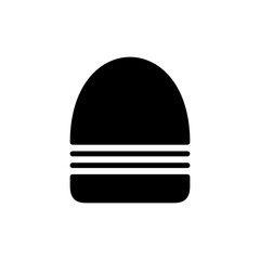 Burger icon symbol for apps and websites. burger sign and symbol. hamburger