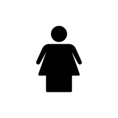 Female icon symbol for apps and websites. woman sign and symbol