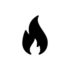 Fire icon symbol for apps and websites. fire sign and symbol