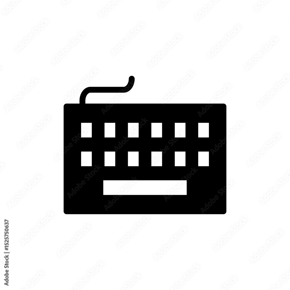 Fototapete keyboard icon symbol for apps and websites. keyboard sign and symbol