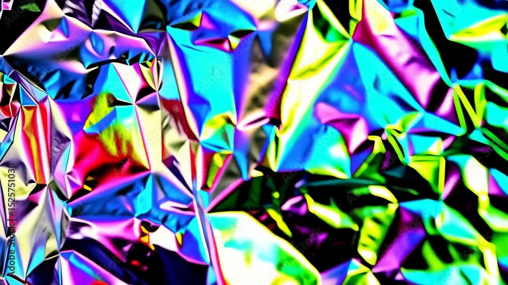 Poster abstract iridescent foil texture background with bright multicolored rainbow gradients reflecting li