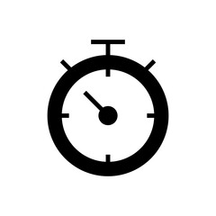Stopwatch icon symbol for apps and websites. Timer sign and symbol. Countdown icon. Period of time