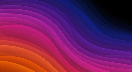 Abstract background with colorful gradient waves and smooth transitions of colors