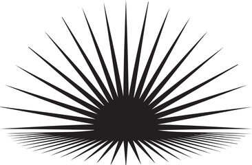 Obraz premium SUNBURST HORIZON: Striking Sun Ray Illustration