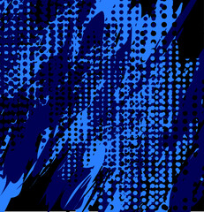 Blue abstract halftone grunge pattern - great for design inspiration