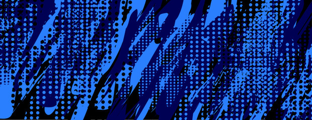 Blue halftone grunge pattern background - great for design inspiration