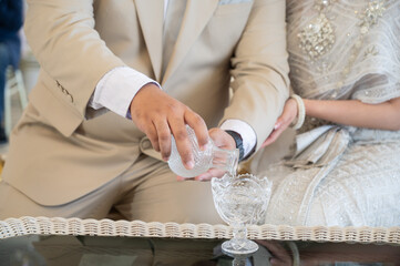 Water Pouring, Thai Traditional Ceremony, Engagement