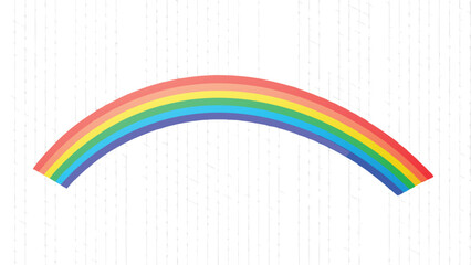 Vibrant rainbow illustration on a white textured background for creative design projects