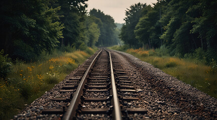 Fototapeta premium railroad,generative.com 