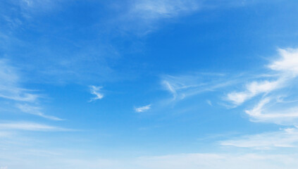 sky is blue and clear with clouds