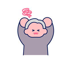 シンプルポップ/悩むおじいちゃん