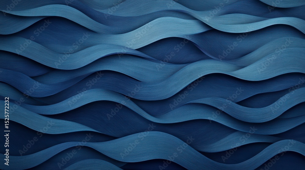 Poster abstract blue wave pattern background texture.