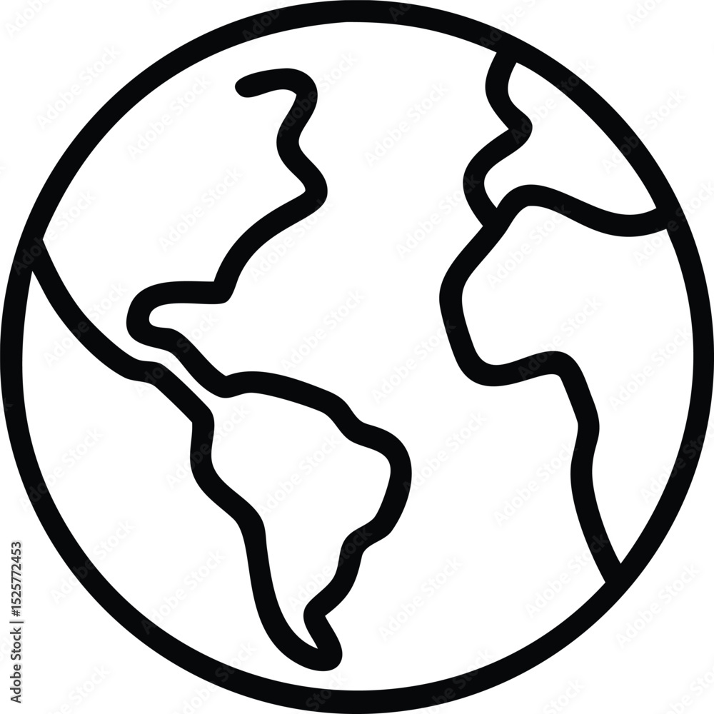 Poster black globe slice icon vector design with transparent background elements