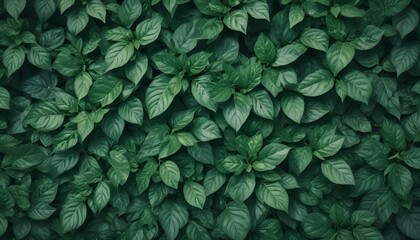 Obraz premium Green leaves against a textured wall, evoking a fresh summer ambiance