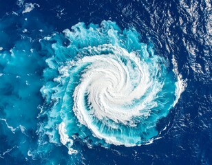 Ocean vortex from above