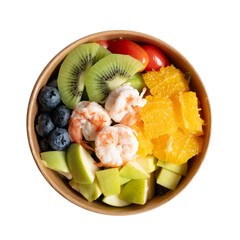 Fresh Fruit and Shrimp Salad Bowl