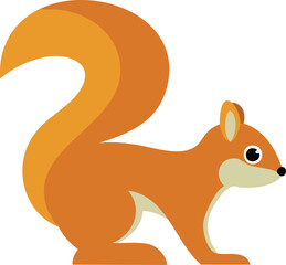vector illustrasion a squirrel cute