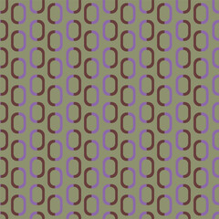 Geometric background. Chain circles vector seamless pattern. Retro repeat ornament wallpaper. Vintage decorative fashion allover print