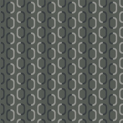 Geometric background. Chain circles vector seamless pattern. Retro repeat ornament wallpaper. Vintage decorative fashion allover print
