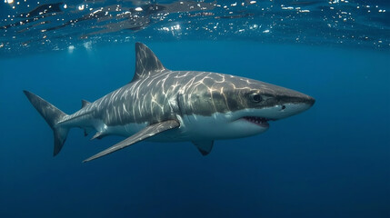 Great White Shark Underwater – Power and Precision