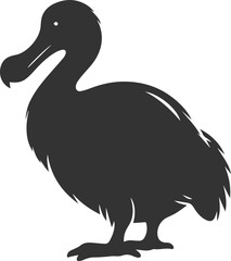 Vector animal bird silhouette of a dodo vintage artwork © LUTHFAN NAHAR LABONY
