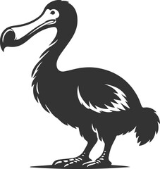 Vector animal bird silhouette of a dodo vintage artwork © LUTHFAN NAHAR LABONY