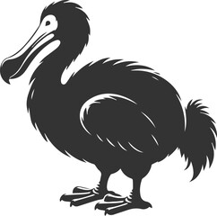 Vector animal bird silhouette of a dodo vintage artwork © LUTHFAN NAHAR LABONY