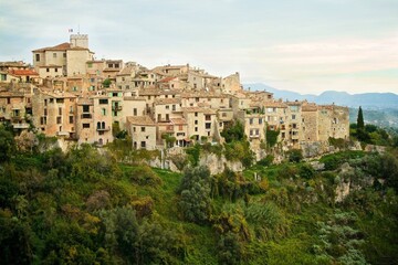 Fototapeta premium panoramic view of the village in France