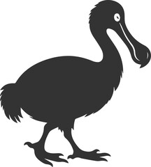 Vector animal bird silhouette of a dodo vintage artwork © LUTHFAN NAHAR LABONY