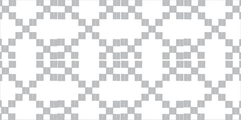 A seamless pattern consisting of repeating shapes. Simple pattern for the background. Black-white. Geometrically correct. Minimalism. Crosses.