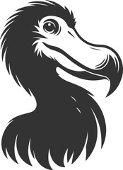 Vector animal bird silhouette of a dodo vintage artwork © LUTHFAN NAHAR LABONY