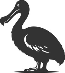 Vector animal bird silhouette of a dodo vintage artwork © LUTHFAN NAHAR LABONY