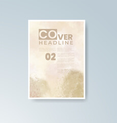 Cards with watercolor background. Design for your cover, date, postcard, banner, logo.