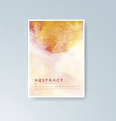 Cards with watercolor background. Design for your cover, date, postcard, banner, logo.