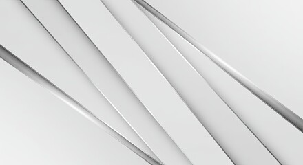 Obraz premium Abstract grey and white layered design