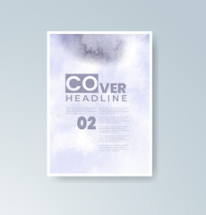 Cards with watercolor background. Design for your cover, date, postcard, banner, logo.